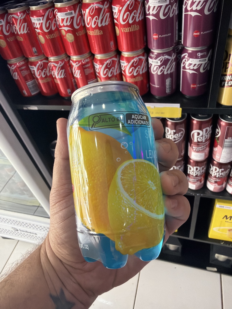 Refri limão azul Tailandês