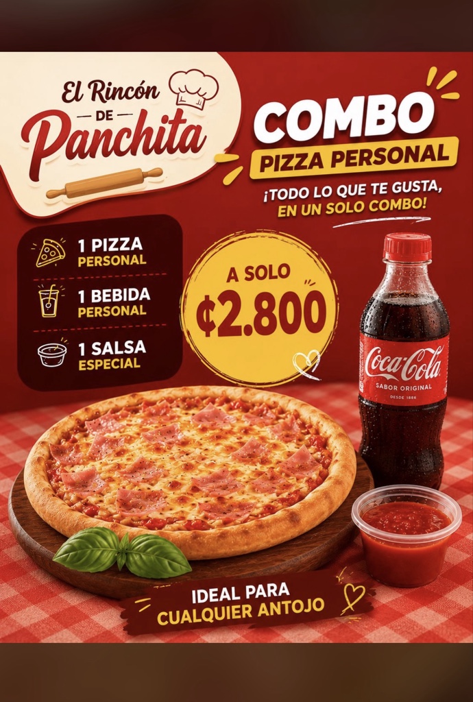 Combo personal pizza