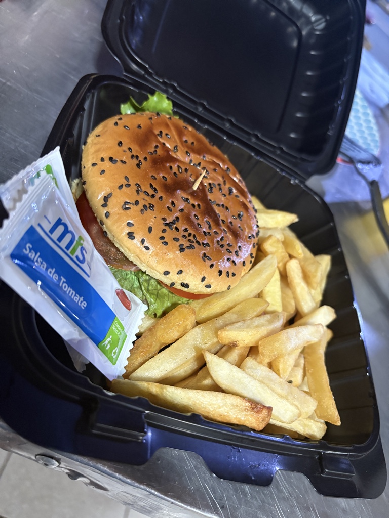Hamburguesa con papas