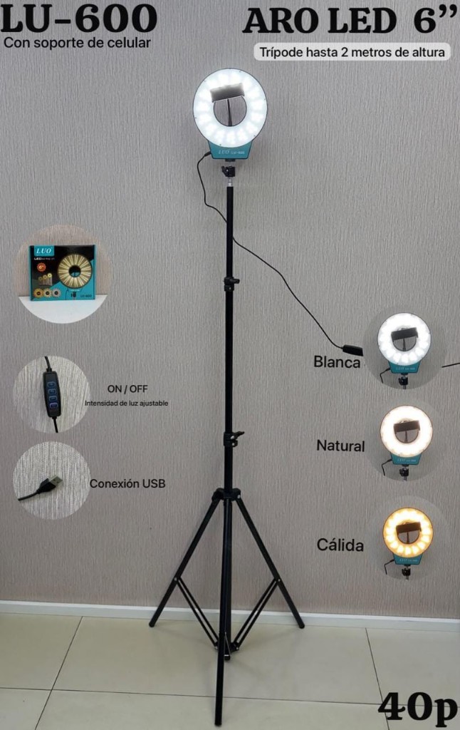 ARO LED 6" con tripode