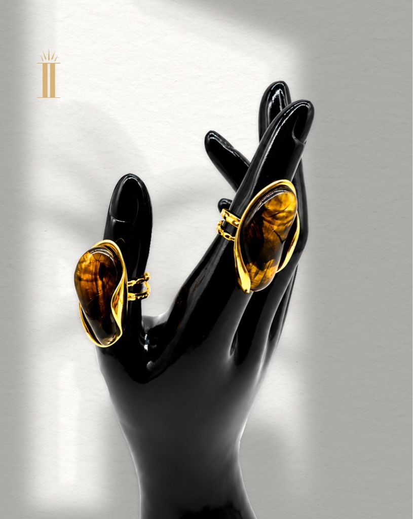 Anillo anacarado negro