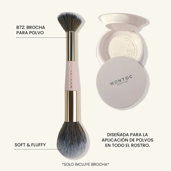 BROCHA B72 DOBLE PARA POLVO MONTOC