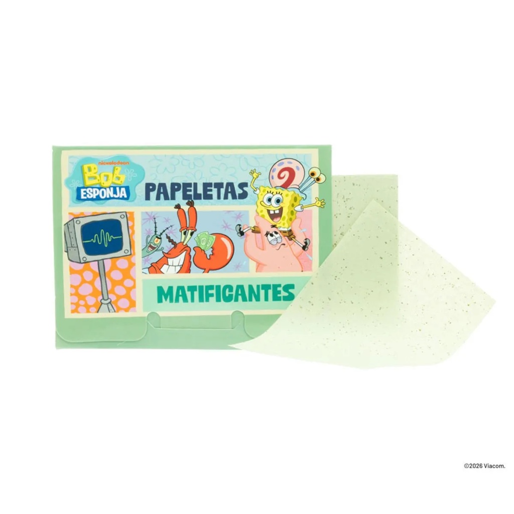 Papeletas Matificant Bob Esponja