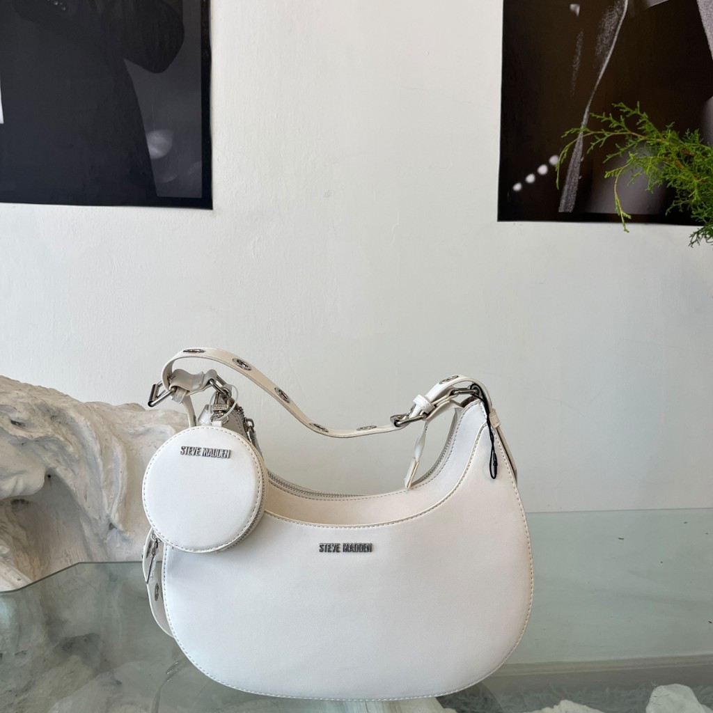 Carteta De Hombro Blanco Leche Steve Madden