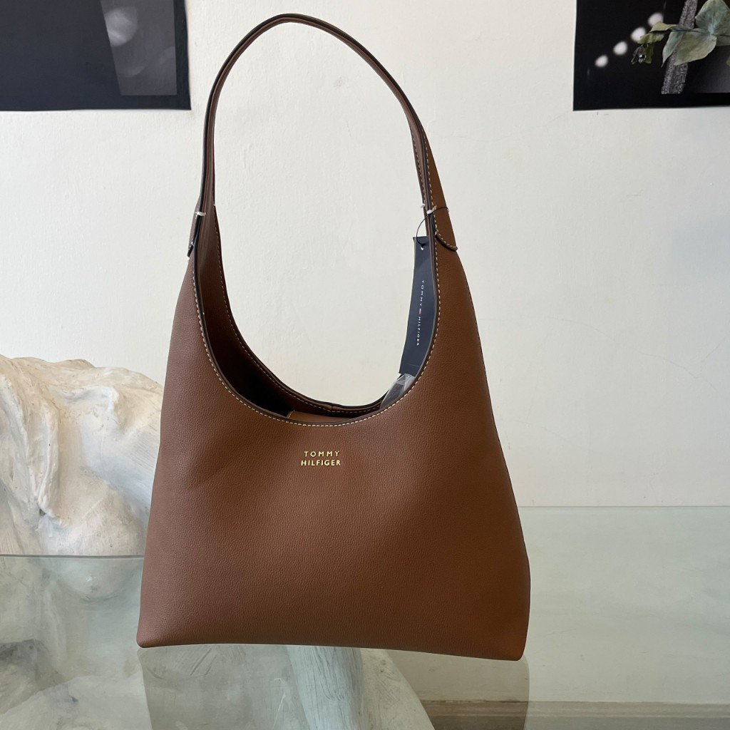 Cartera De Hombro Camel Tommy Hilfiger