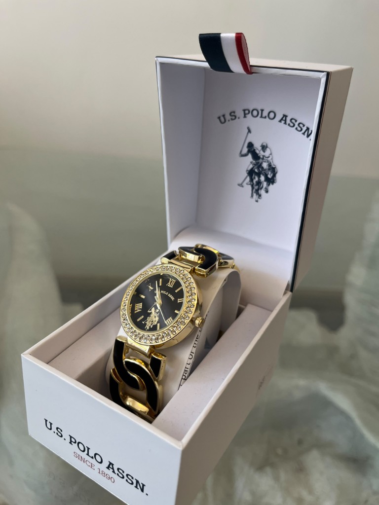 Reloj Dorado y Negro  Para Dama