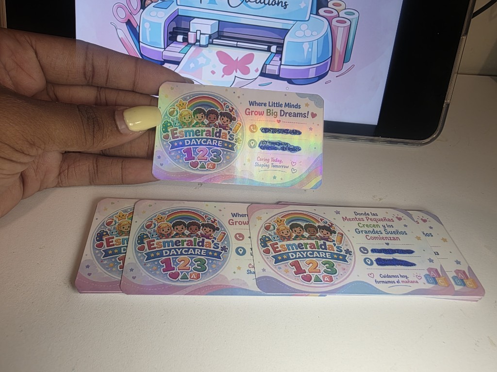 Business card holigrafi