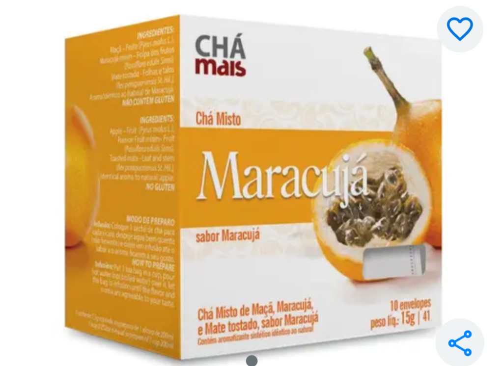 Chá misto maracujá