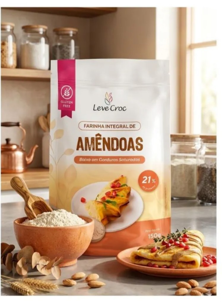 Farinha integral de amêndoas sem glúten