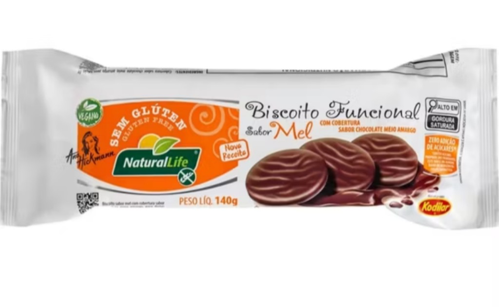Biscoito funcional sem glúten (mel e chocolate)
