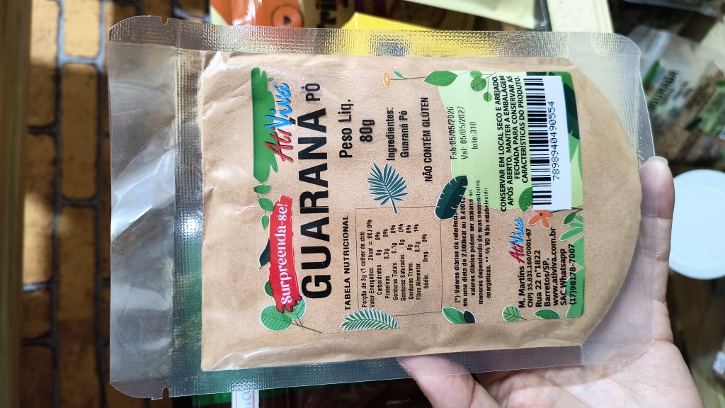 Guaraná em pó 80 g