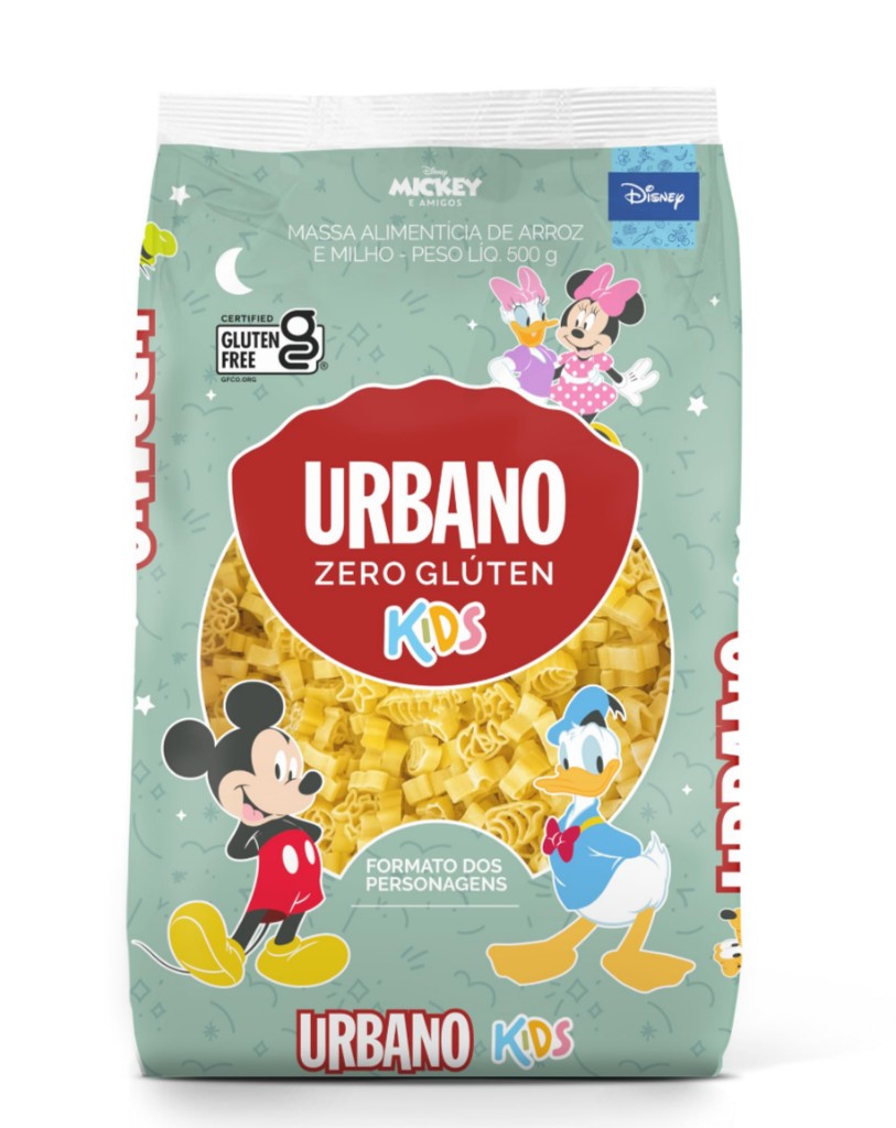 Macarrão kids personagens zero glúten 500g