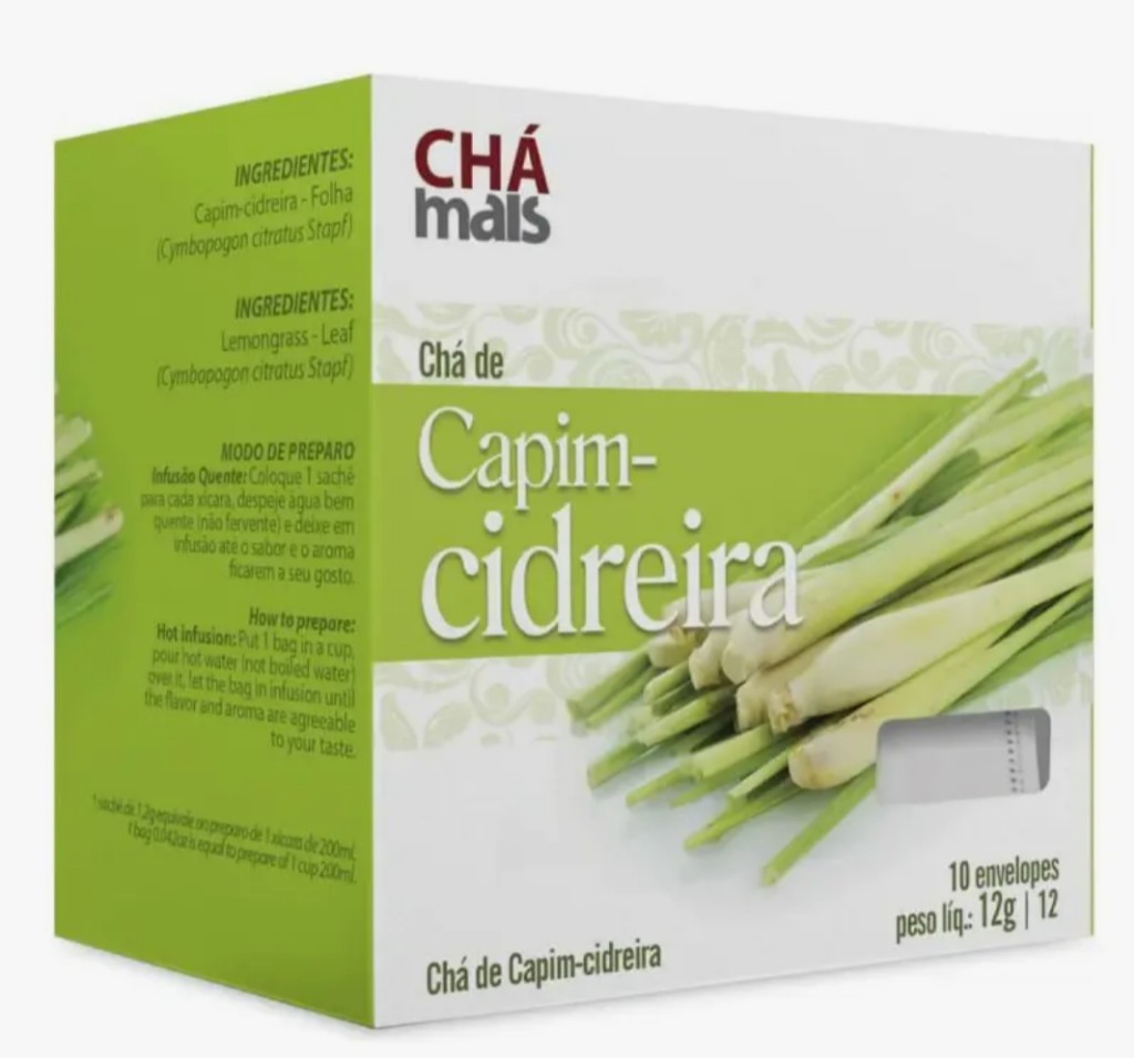 Chá misto capim cidreira com limão