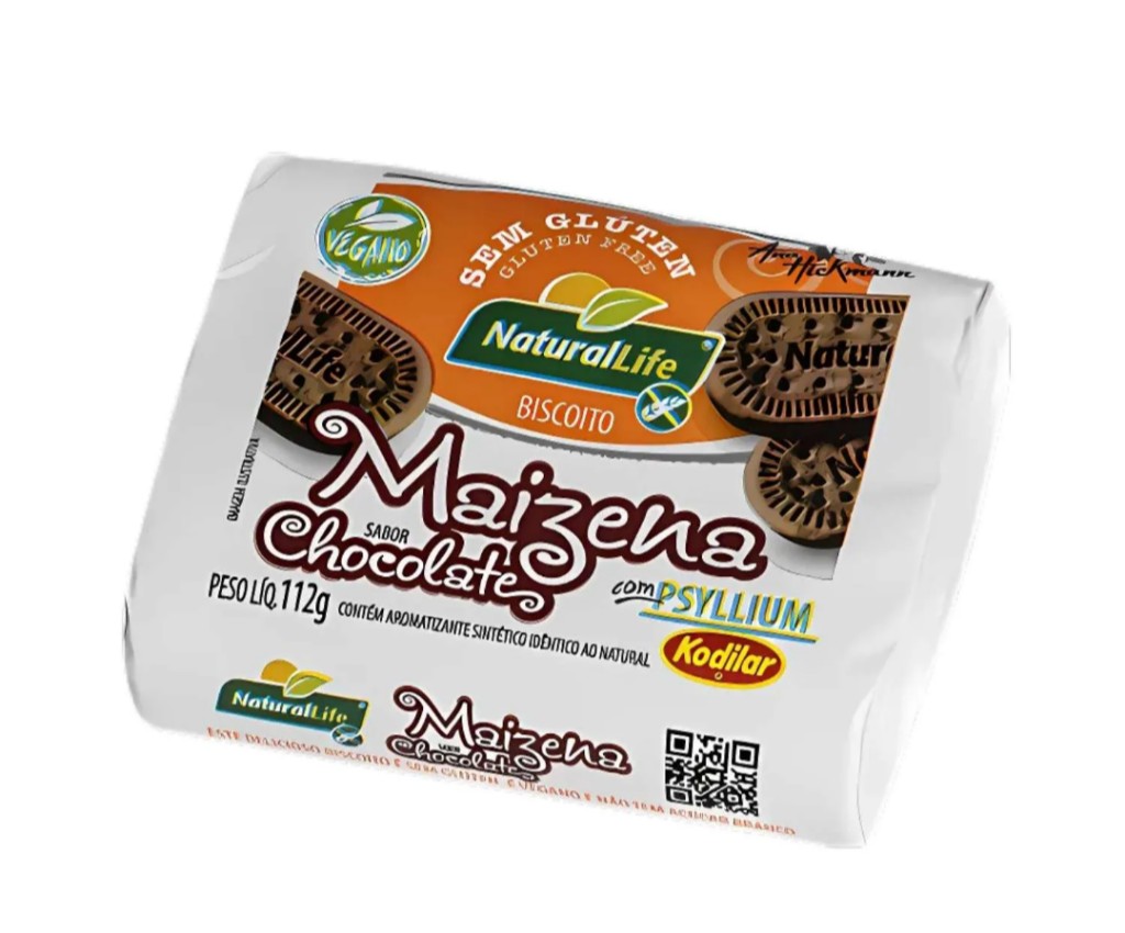 Biscoito Maizena chocolate vegano