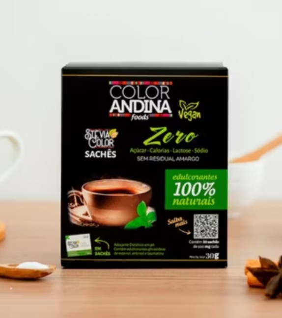 Adoçante Stevia color sachê 50 unidades