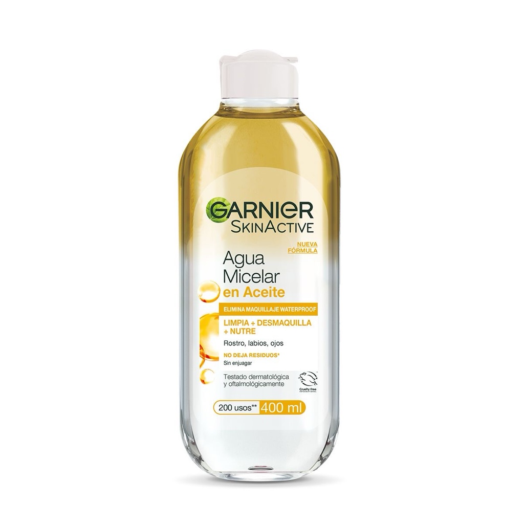 Agua micelar bifásica garnier 400 ml