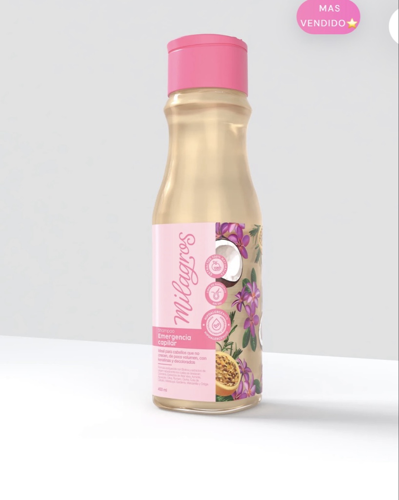 Shampoo emergencia capilar milagros