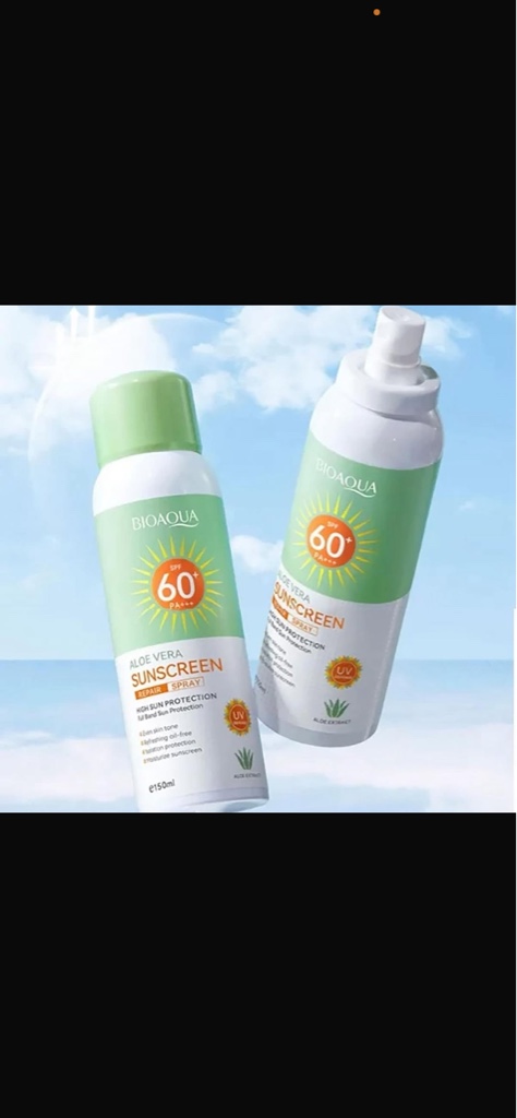 Bloqueador solar Bioaqua con aloe Vera