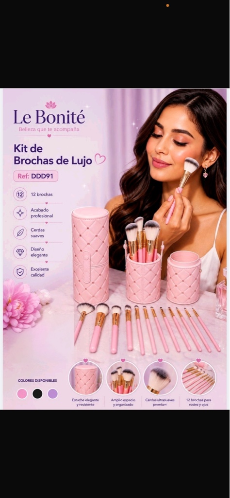 Kit De Brochas + Estuche