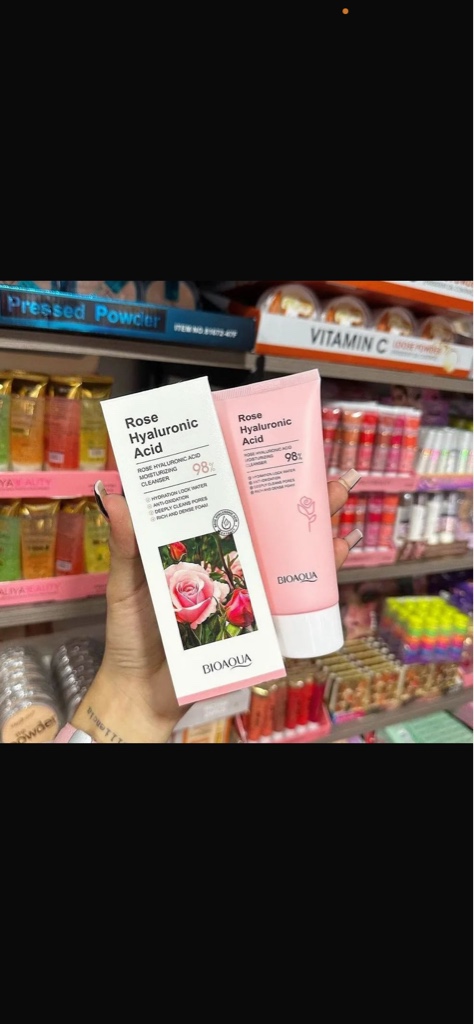 Jabón facial Rosas y ácido hialuronico bioaqua
