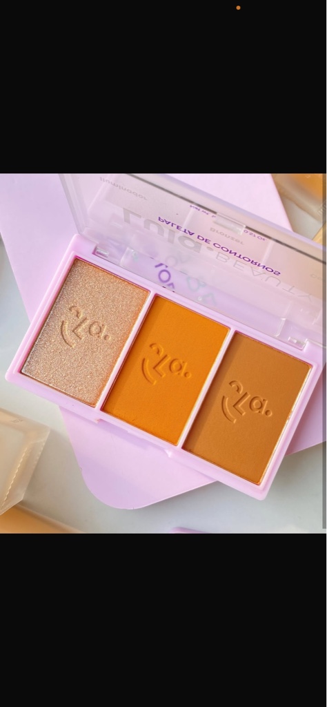 Paleta contorno e iluminador Lula