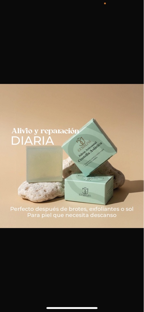 Jabón facial en barra centella asiática