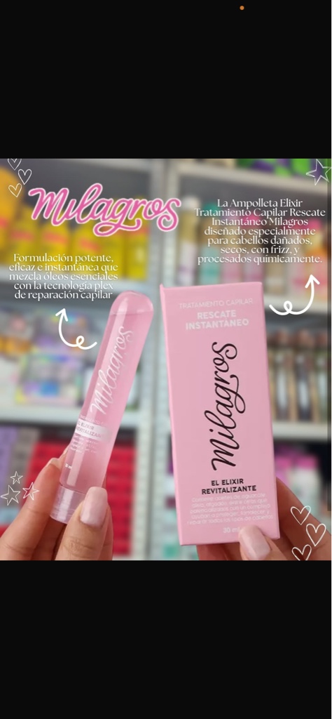 Ampolleta rescate instantáneo Milagros