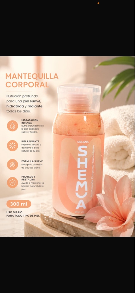 Mantequilla corporal shemua