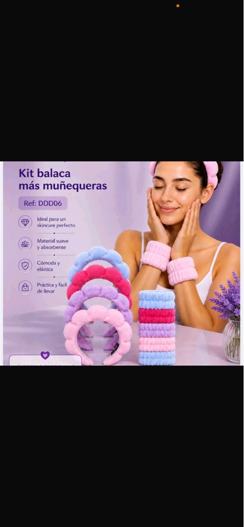 Kit balaca + muñequera