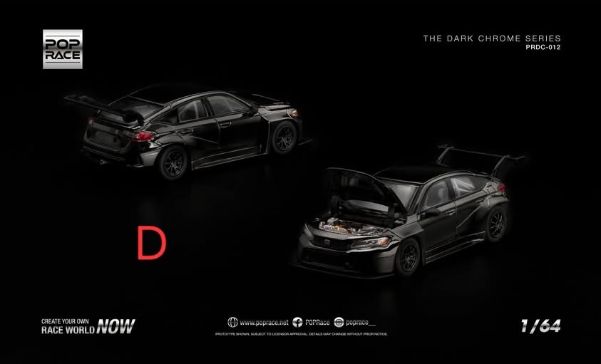 Honda Civic FL5 TCR Dark Chrome