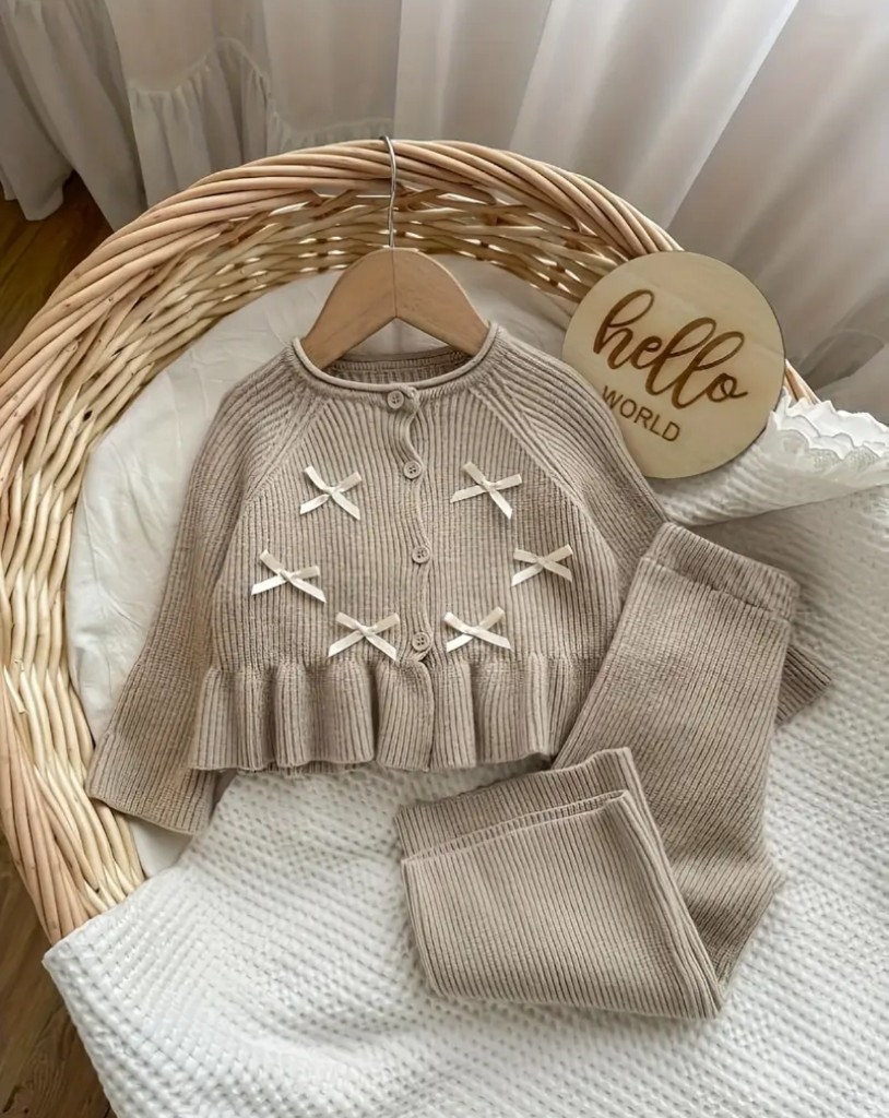 Conjunto tejido con lazos