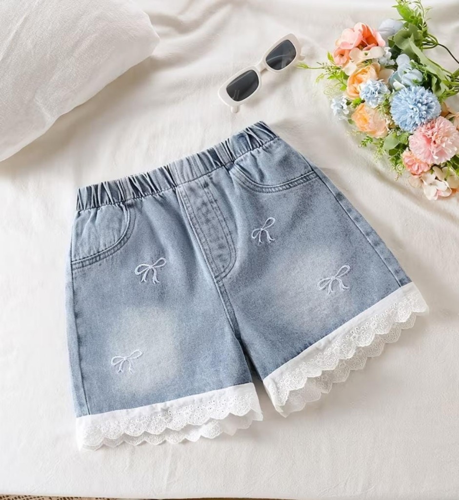 Short de jean celeste