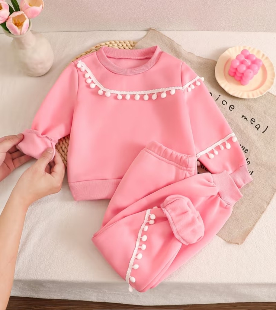 Conjunto rosa infantil