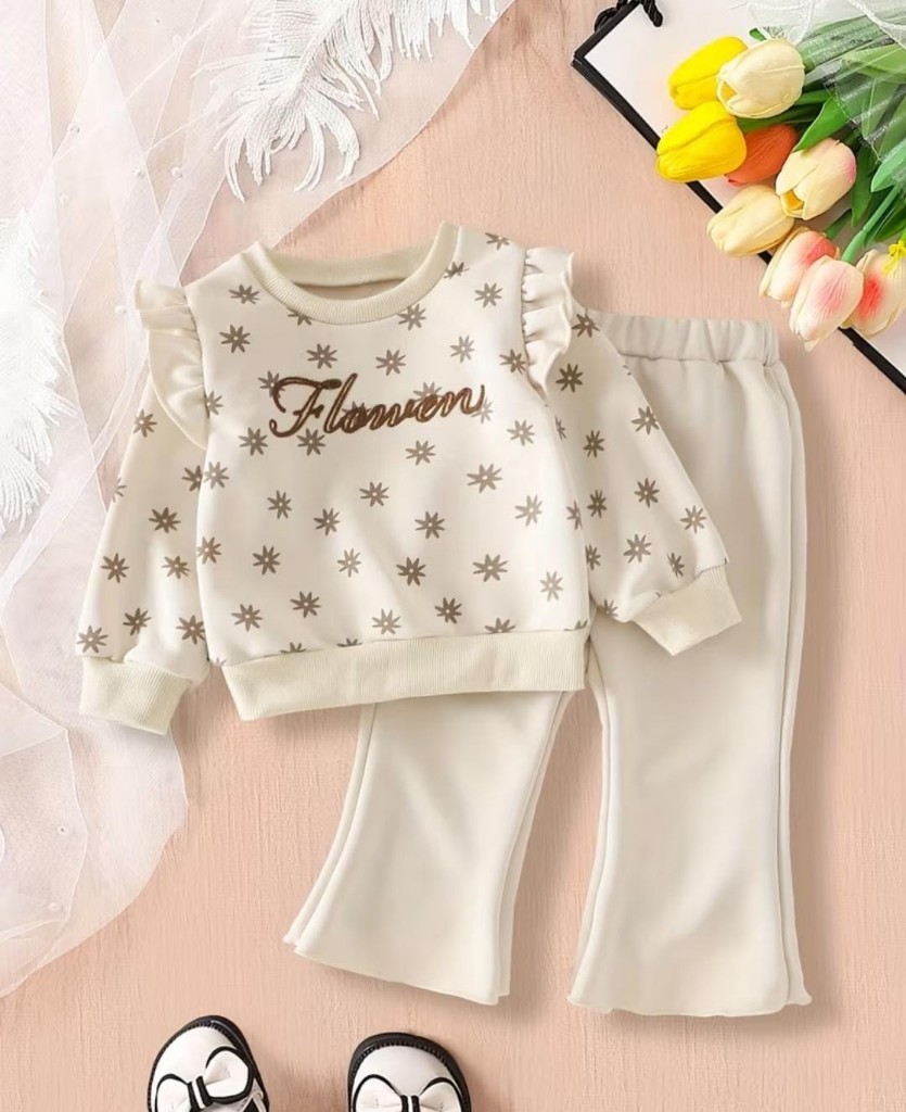conjunto crema algodón