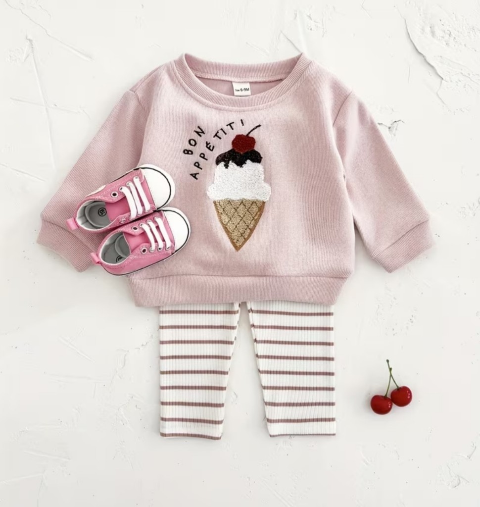 Conjunto rosa bebé