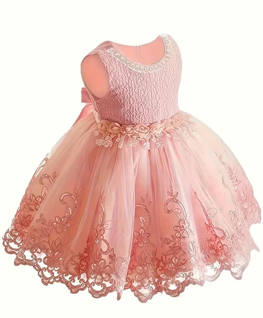 Vestido rosa infantil
