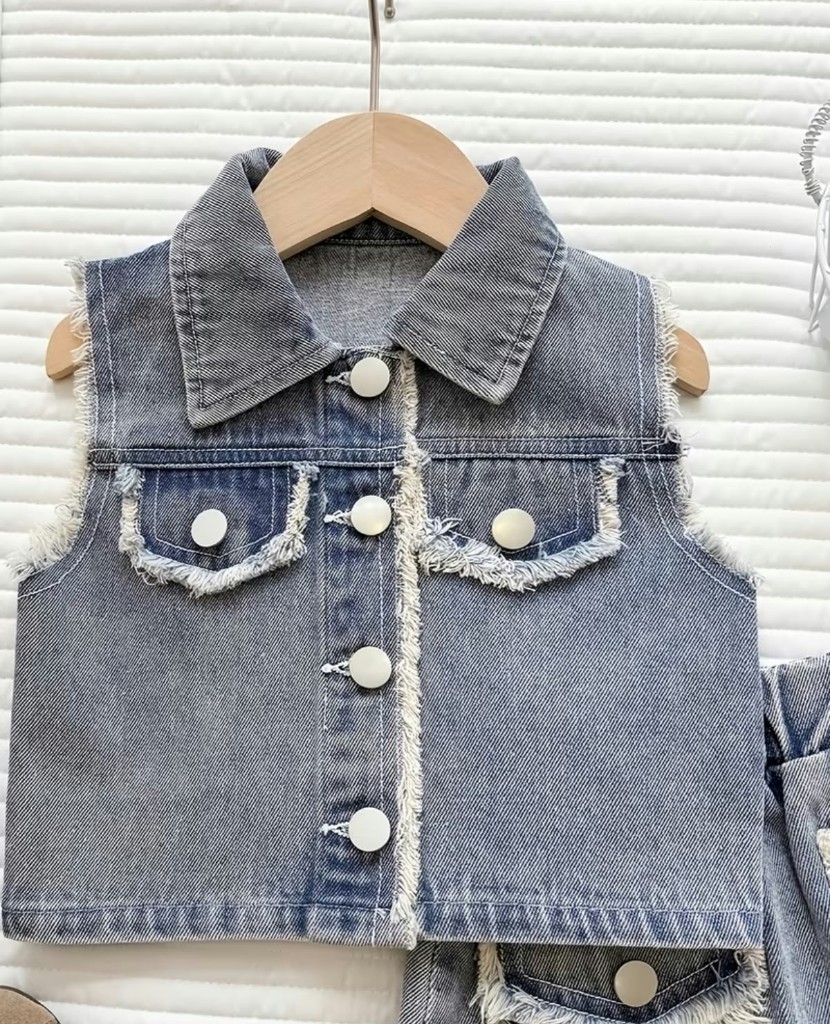 chaqueta jean azul claro