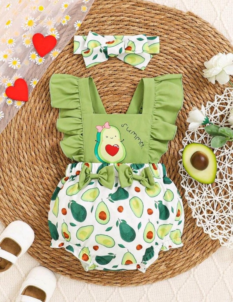 Rompercito verde aguacate