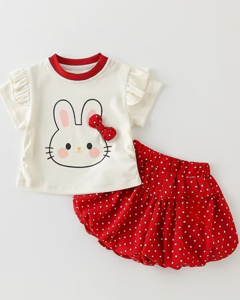 Conjunto bunny rojo