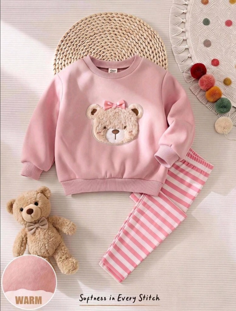 Conjunto rosado infantil