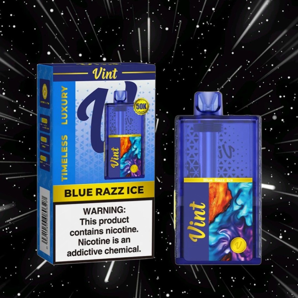 VINT 50k blue razz ice