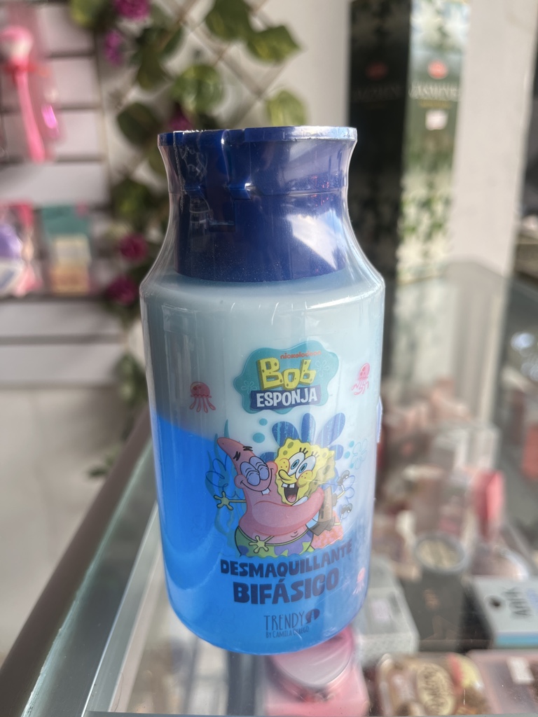 Bob Esponja desmaquillante bifasico
