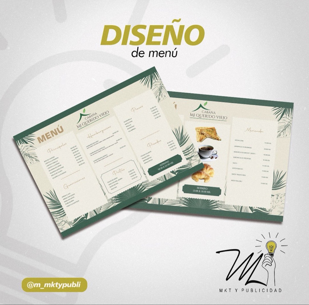 Diseño de Menú