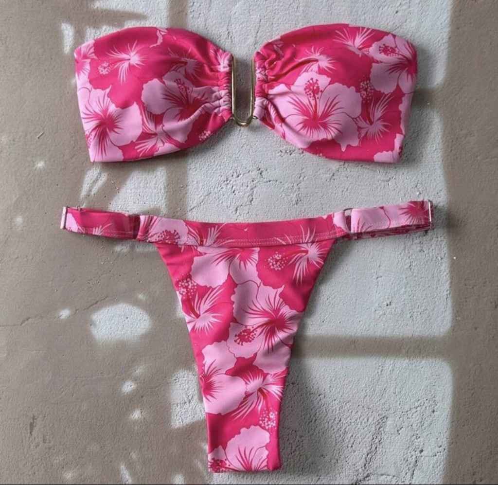 Bikini rosa floral