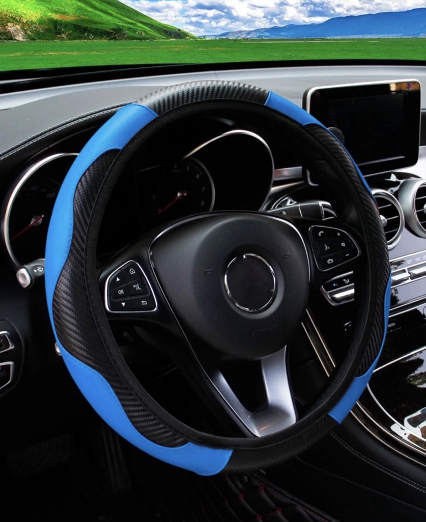 Cubrevolante azul