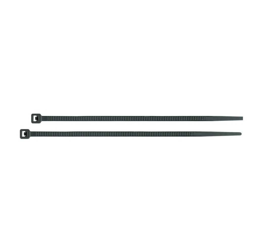 BOLSA CON 100 CINCHOS PLÁSTICOS 18 LB, 150X2.5 MM, NEGROS