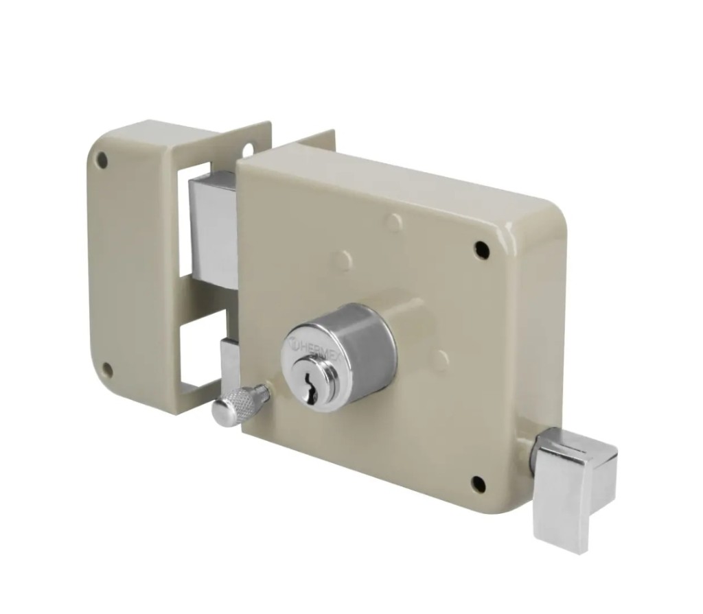 CERRADURA SOBREPONER IZQ INSTALA-FÁCIL, CAJA, HERMEX BASIC