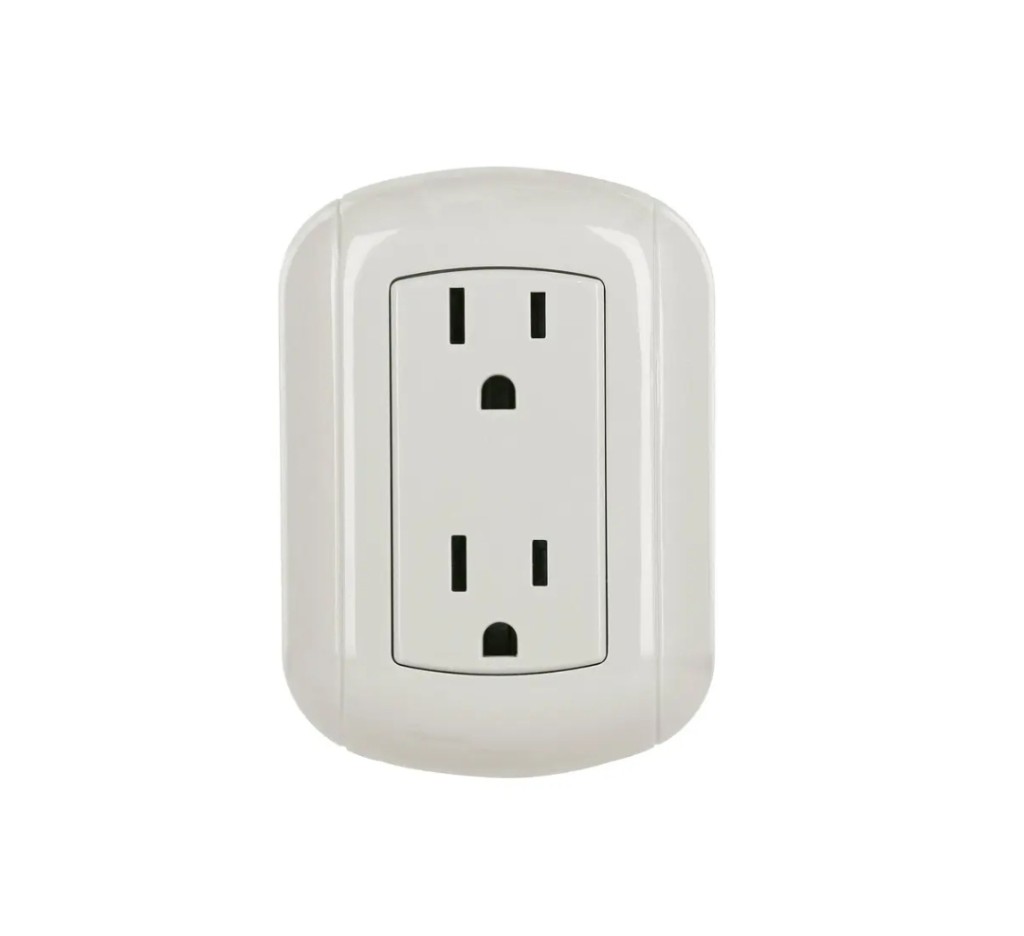 CONTACTO DE SOBREPONER DÚPLEX 2 POLOS+ TIERRA, ABS, VOLTECK