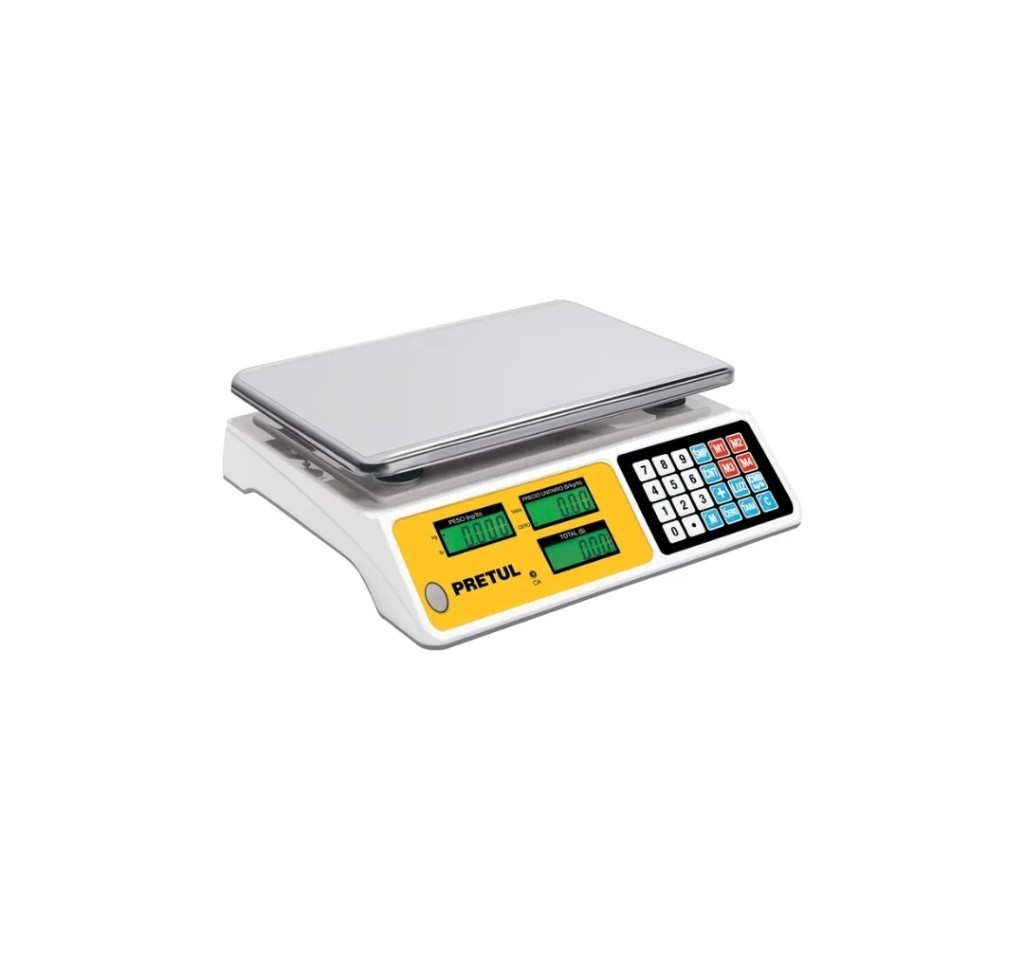 BÁSCULA ELECTRÓNICA MULTIFUNCIONES 40 KG, PRETUL