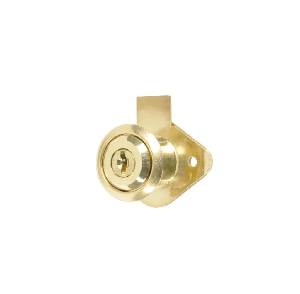 CERRADURA PARA MUEBLE, MODELO 21, LATÓN, HERMEX BASIC